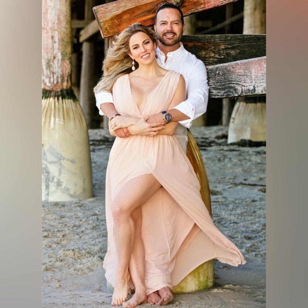 Lulu's Peach Maxi Dress
